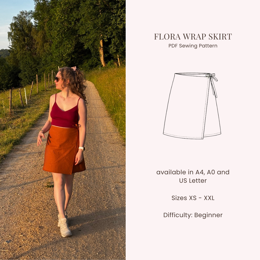 Flora Wrap Skirt - Digital Sewing Pattern