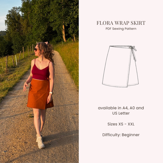 Flora Wrap Skirt - Digital Sewing Pattern